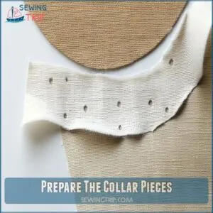 Prepare The Collar Pieces