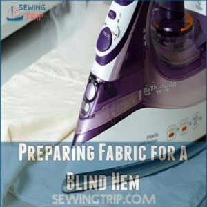 Preparing Fabric for a Blind Hem