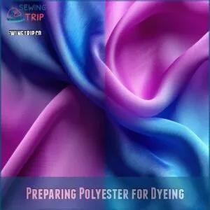 Preparing Polyester for Dyeing