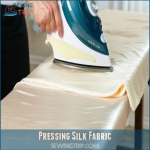 Pressing Silk Fabric