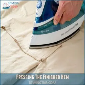 Pressing The Finished Hem