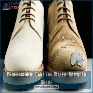 Professional Care for Water-Damaged Suede