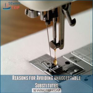 Reasons for Avoiding Unacceptable Substitutes