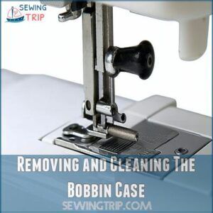 Removing and Cleaning The Bobbin Case Removing and Cleaning The Bobbin Case