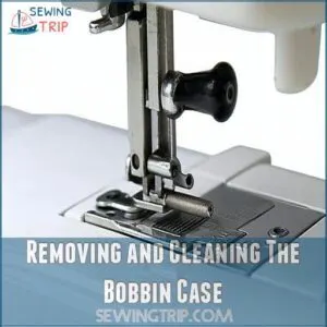 Removing and Cleaning The Bobbin Case