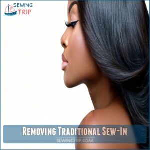 Removing Traditional Sew-In