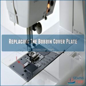 Replacing The Bobbin Cover Plate