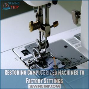 Restoring Computerized Machines to Factory Settings