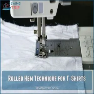 Rolled Hem Technique for T-Shirts