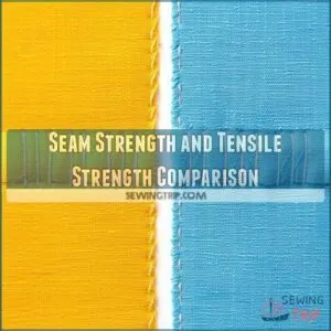 Seam Strength and Tensile Strength Comparison