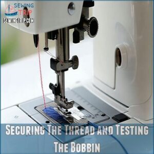 Securing The Thread and Testing The Bobbin