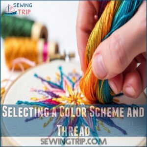 Selecting a Color Scheme and Thread