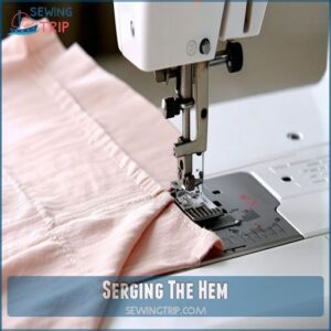 Serging The Hem