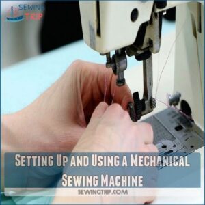 Setting Up and Using a Mechanical Sewing Machine