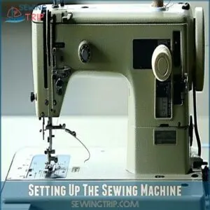 Setting Up The Sewing Machine