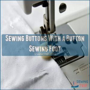 Sewing Buttons With a Button Sewing Foot