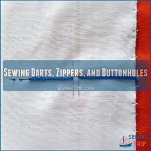 Sewing Darts, Zippers, and Buttonholes Sewing Darts, Zippers, and Buttonholes