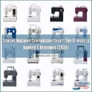 sewing machine comparison chart