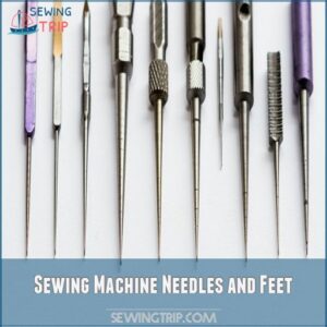 Sewing Machine Needles and Feet