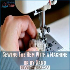 Sewing The Hem With a Machine or by Hand