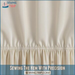 Sewing The Hem With Precision