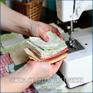 Sewing The Quilt Stacks Together