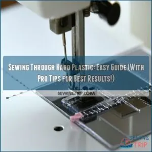 sewing through hard plastic