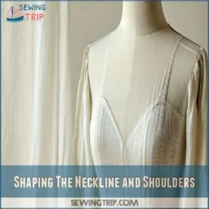 Shaping The Neckline and Shoulders