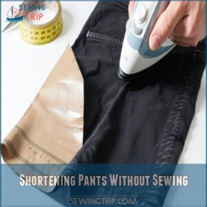 Shortening Pants Without Sewing