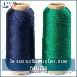 Similarities Between Cotton and Polyester Similarities Between Cotton and Polyester