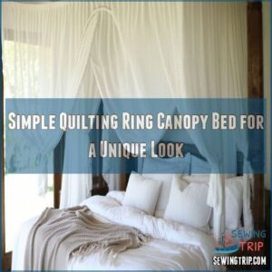 Simple Quilting Ring Canopy Bed for a Unique Look