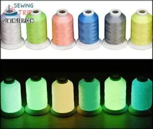 Simthread Glow-in-The-Dark Embroidery Machine Thread,