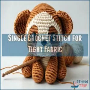 Single Crochet Stitch for Tight Fabric