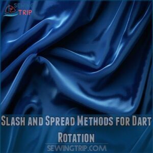 Slash and Spread Methods for Dart Rotation