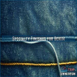 Specialty Finishes for Denim