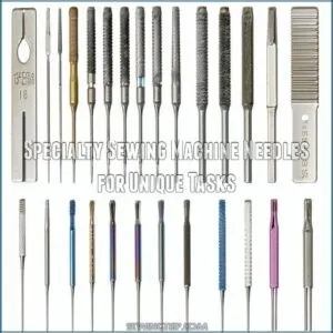 Specialty Sewing Machine Needles for Unique Tasks