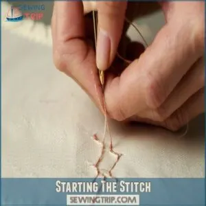 Starting The Stitch