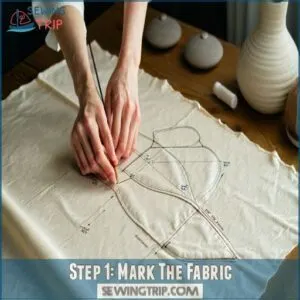 Step 1: Mark The Fabric