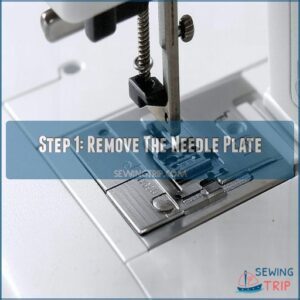 Step 1: Remove The Needle Plate