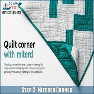 Step 2: Mitered Corner