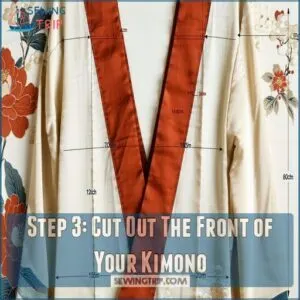 Step 3: Cut Out The Front of Your Kimono