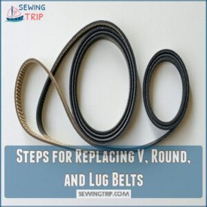 Steps for Replacing V, Round, and Lug Belts