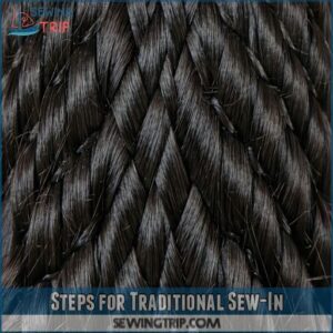 Steps for Traditional Sew-In