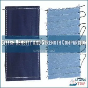 Stitch Density and Strength Comparison