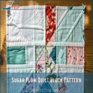 Sugar Plum Quilt Block Pattern