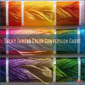 Sulky Thread Color Conversion Chart