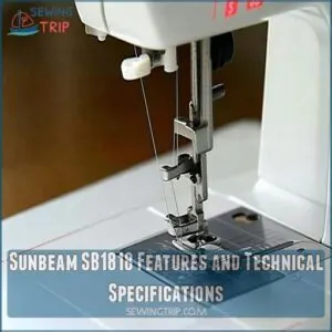 Sunbeam SB1818 Features and Technical Specifications