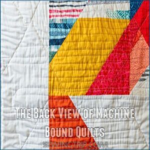 The Back View of Machine Bound Quilts