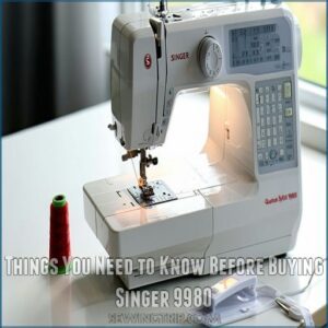 Things You Need to Know Before Buying Singer 9980