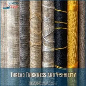 Thread Thickness and Visibility